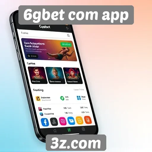 Interface do usuário no aplicativo 6gbet